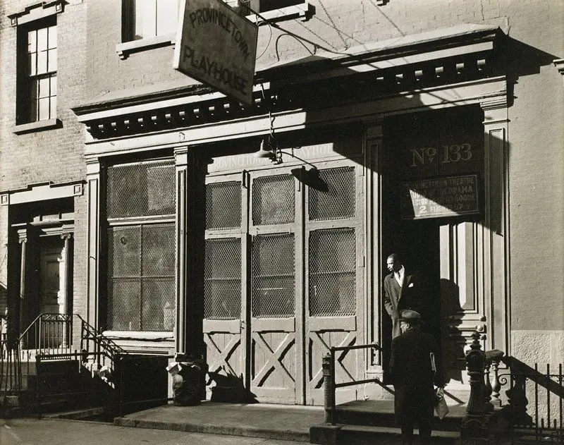 Provincetown Playhouse, 133 MacDougal Street, New York City by Berenice Abbott