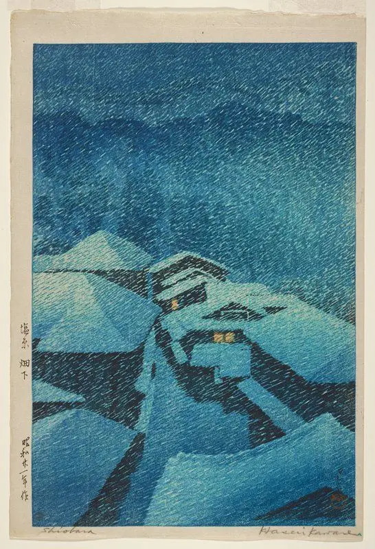 Hataori in Shiobara by Kawase Hasui