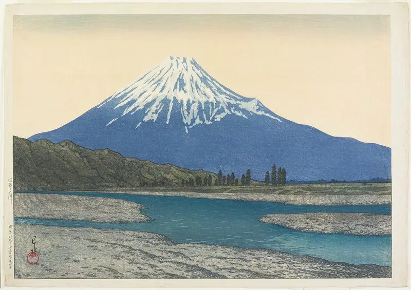 Fuji River by Kawase Hasui