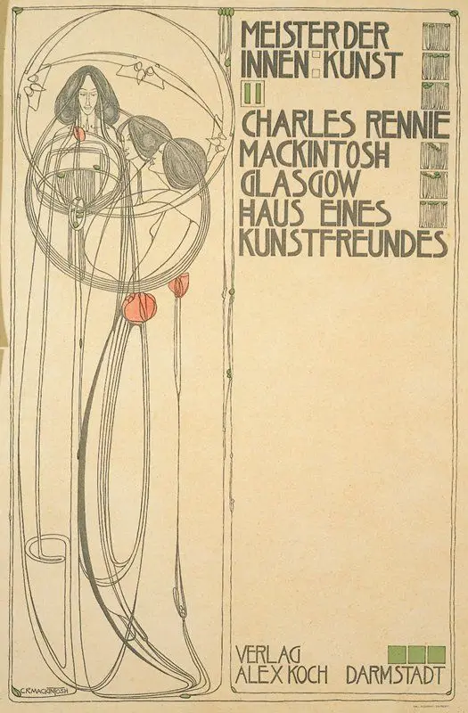 Title page, Charles Rennie Mackintosh, Glasgow: Haus Eines Kunstfreundes (Meister der Innenkunst II) by Charles Rennie Mackintosh