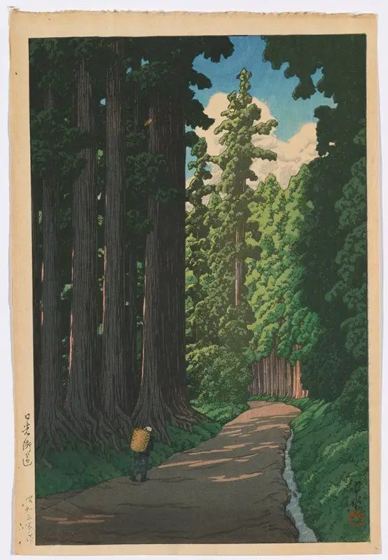 The Nikkō Road by Kawase Hasui