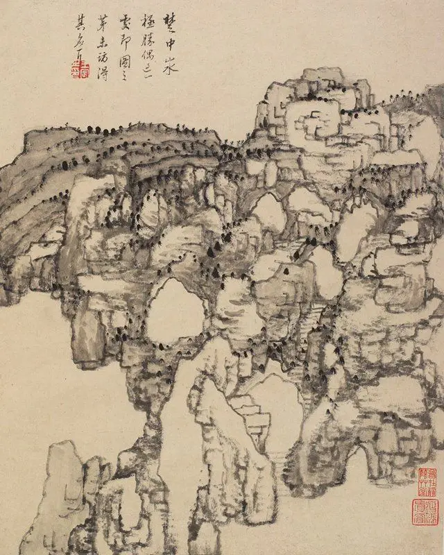 Album Leaf, from Landscapes from Nature, Poetry, and Art by Wang Chen