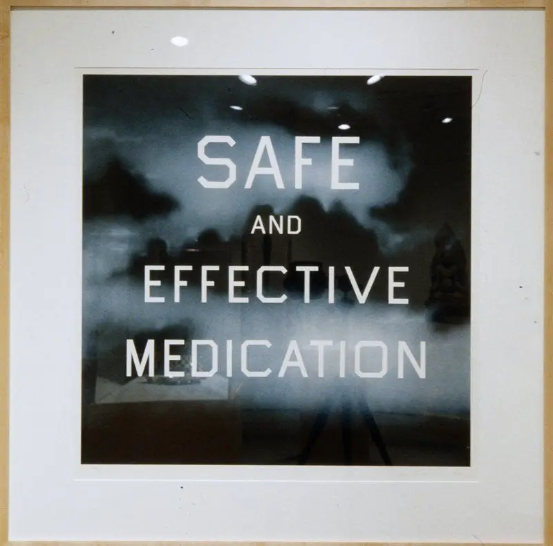 Safe and Effective Medication by Edward Ruscha