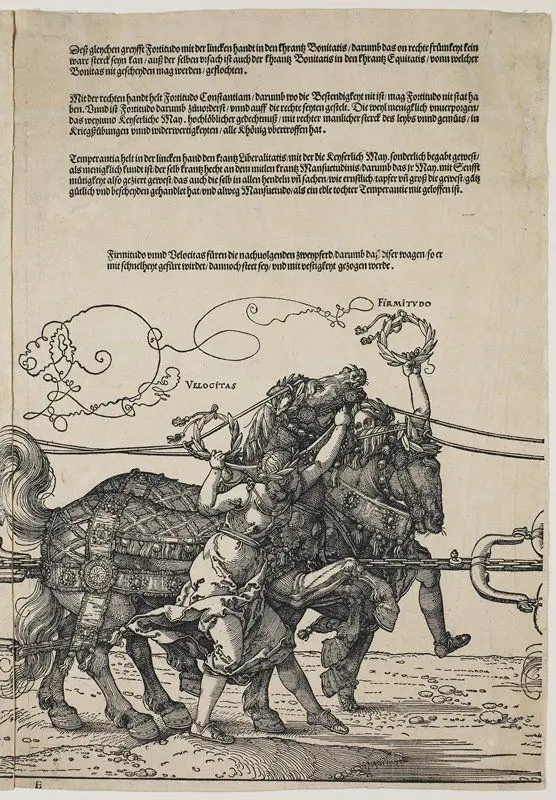 Large Triumphal Carriage of Maximilian I by Albrecht Dürer