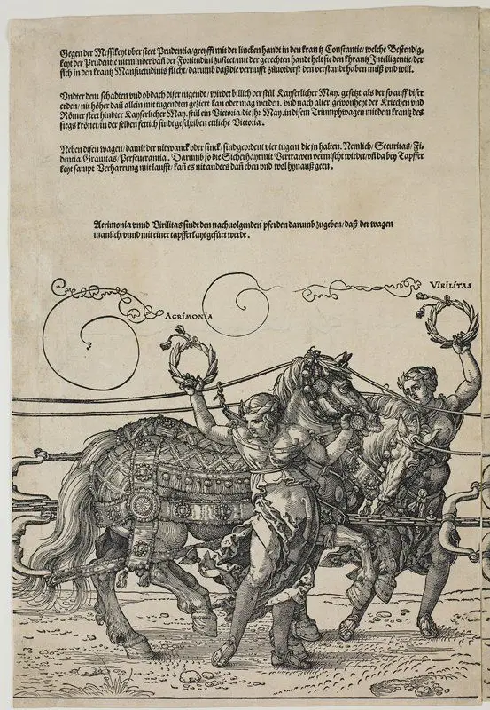 Large Triumphal Carriage of Maximilian I by Albrecht Dürer