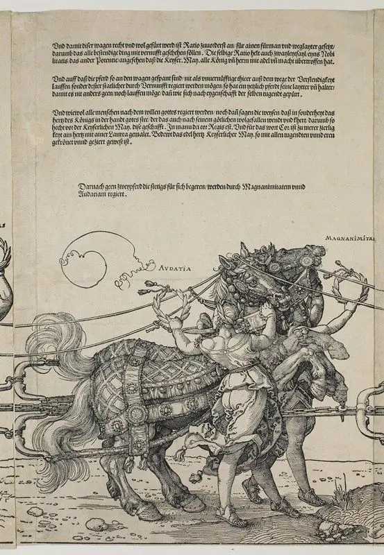 Large Triumphal Carriage of Maximilian I by Albrecht Dürer