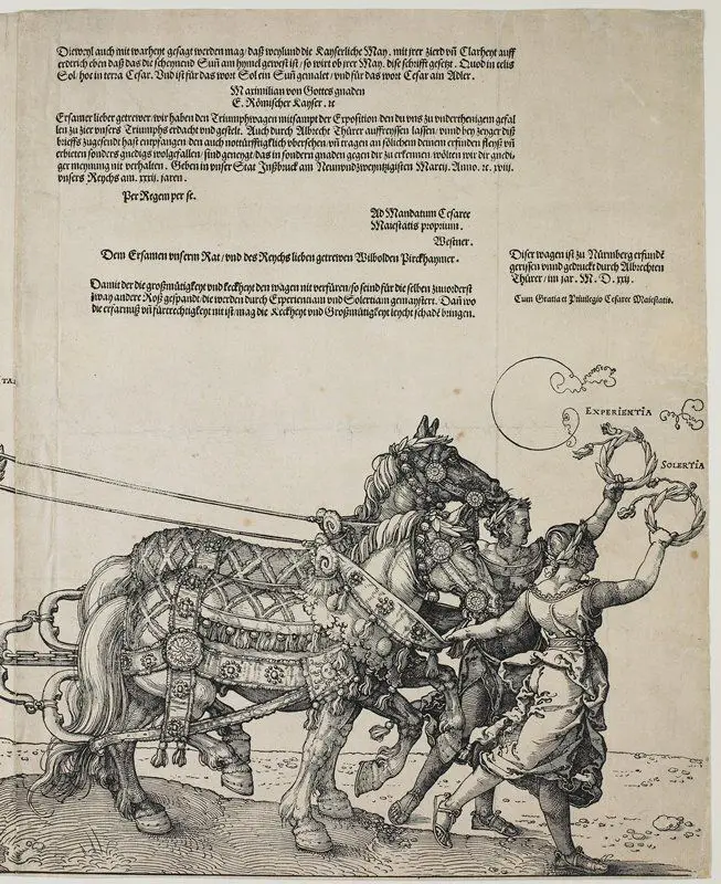 Large Triumphal Carriage of Maximilian I by Albrecht Dürer