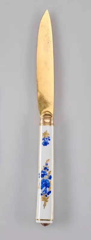 Knife, from a flatware dessert service by Manufacturer: Meissen Porcelain Factory