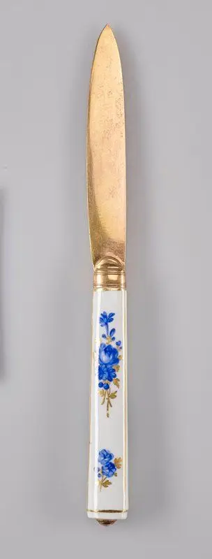 Knife, from a flatware dessert service by Manufacturer: Meissen Porcelain Factory