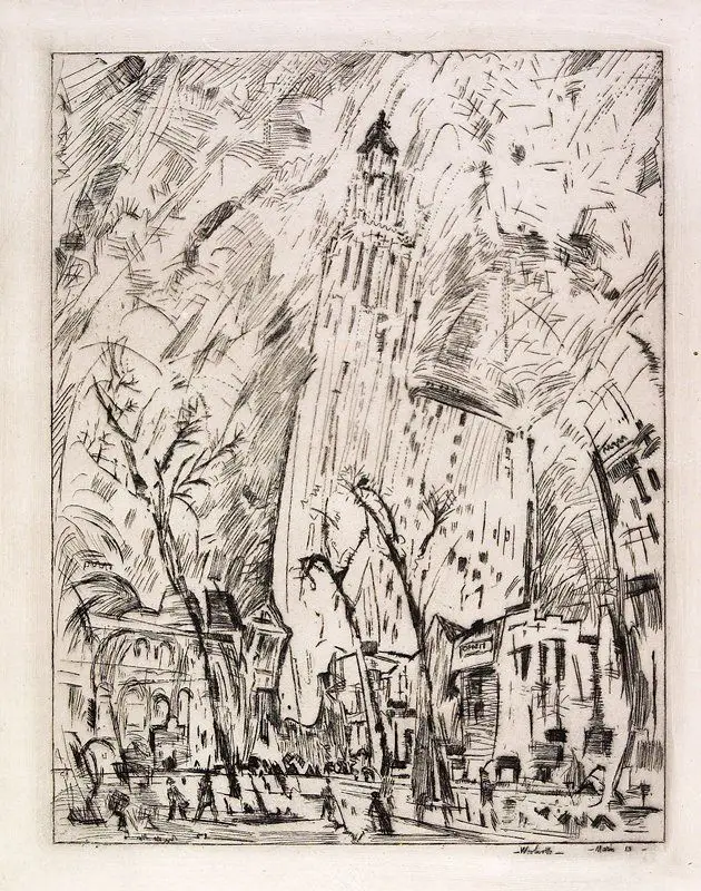 Woolworth Building (The Dance) by John Marin