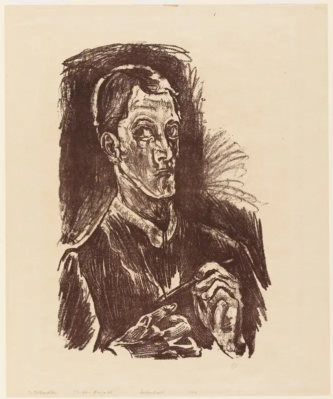 Self-Portrait by Oskar Kokoschka