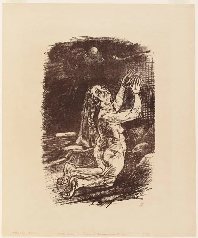 The Pleading Woman by Oskar Kokoschka