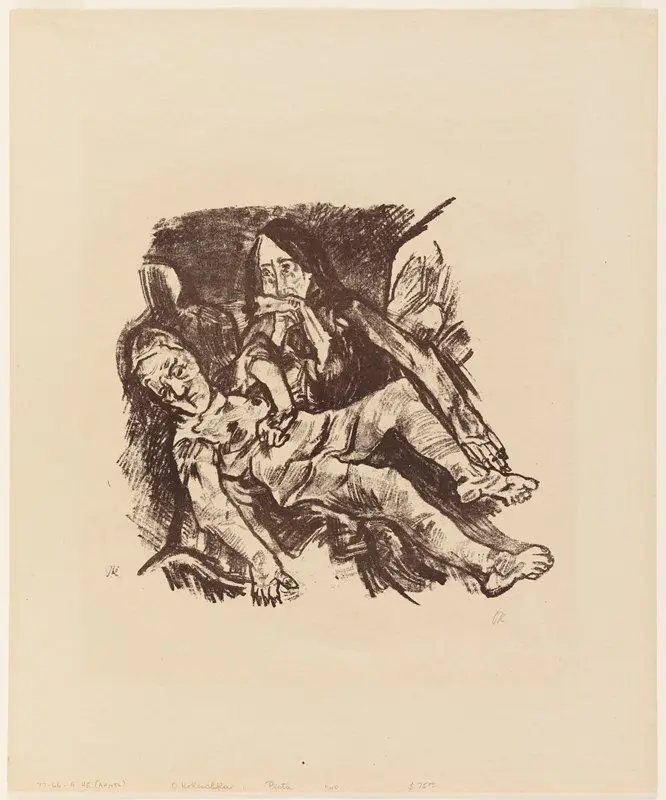 Pietà by Oskar Kokoschka