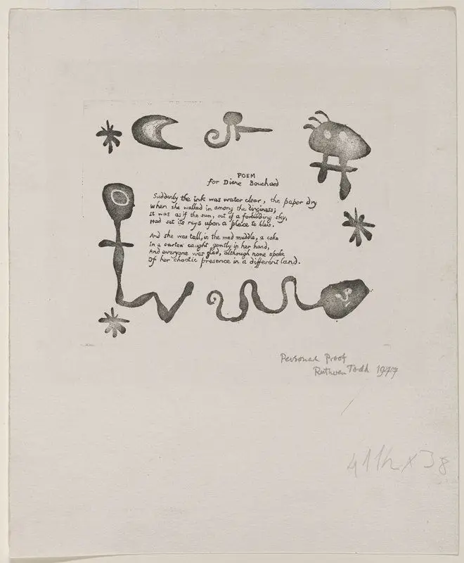 Poem for Diane Bouchard by Joan Miró