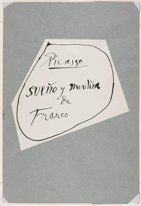 Cover from Sueño y Mentira de Franco (Dream and Lie of Franco) by Pablo Picasso