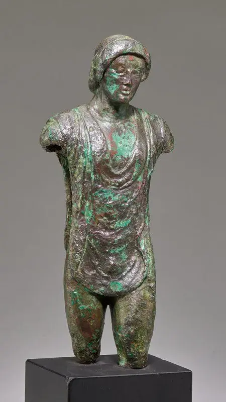 Figure of a Youth, in the style of an Etruscan bronze (5th century BC) by Italy