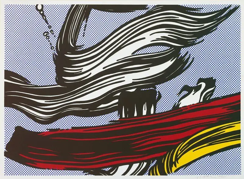Brushstrokes by Roy Lichtenstein