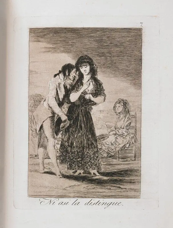 Ni asi la distingue by Francisco José de Goya y Lucientes