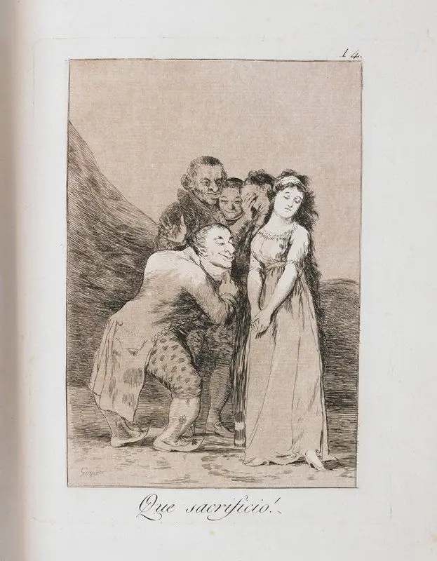 Que sacrificio! by Francisco José de Goya y Lucientes
