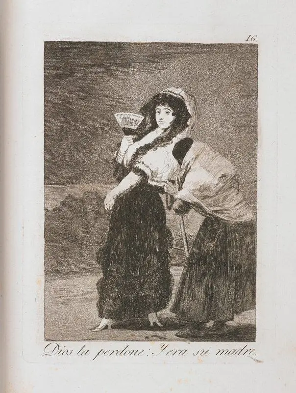 Dios la perdone: Y era su madre by Francisco José de Goya y Lucientes