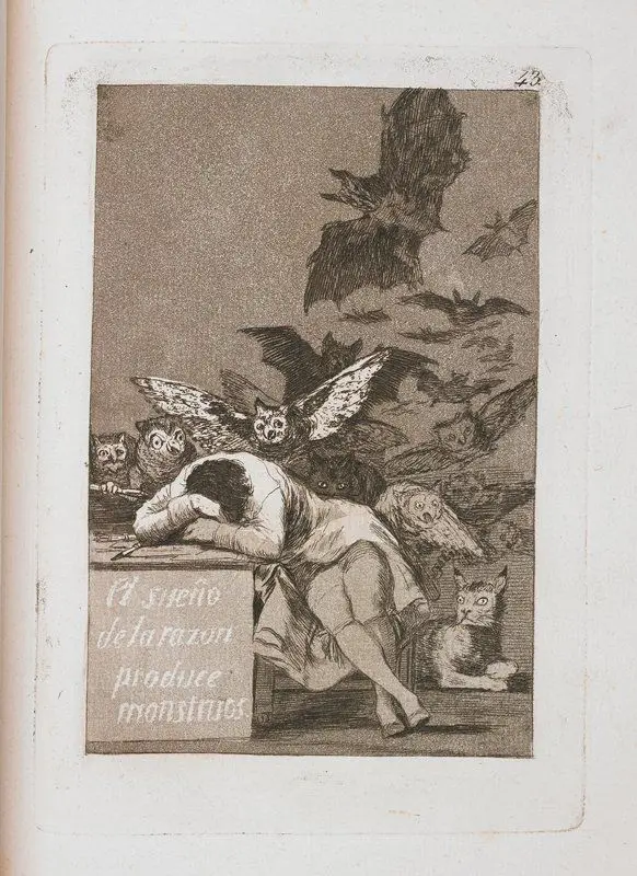 The Sleep of Reason Produces Monsters by Francisco José de Goya y Lucientes