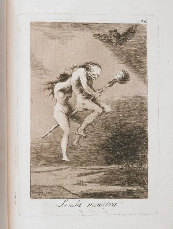 Linda maestra! by Francisco José de Goya y Lucientes