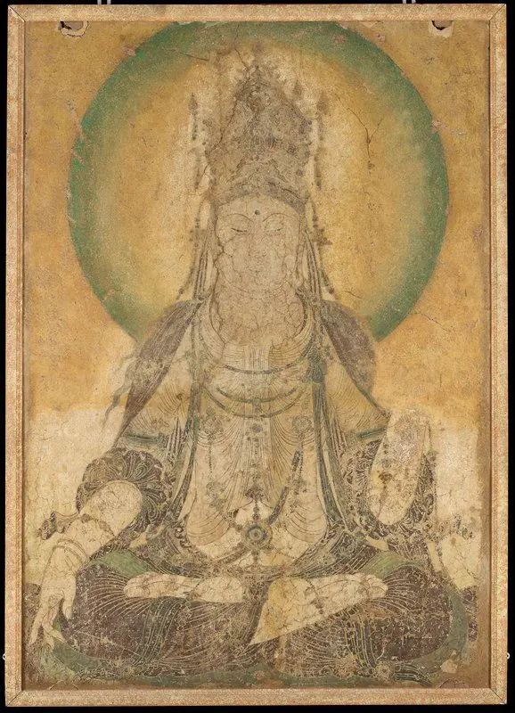 Avalokiteshvara Bodhisattva (Guanyin), from a set of Avalokiteshvara Bodhisattva and Flying Celestials by China