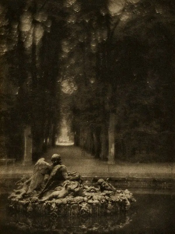 The Fountain of Saturn, Versailles by Baron Adolf de Meyer