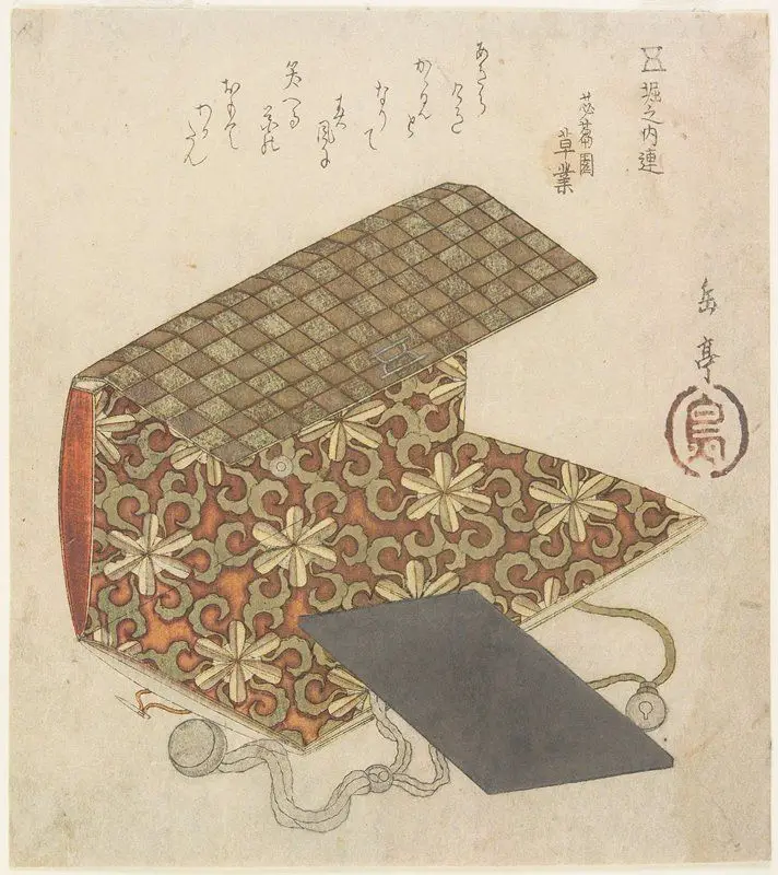 Patterned Folder for Horinouchi Circle by Yashima Gakutei