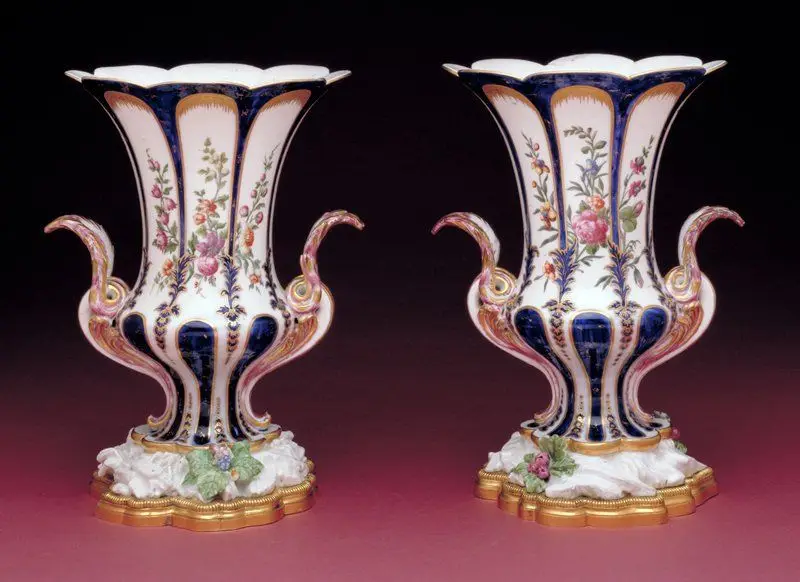 Vase, one of a pair by Manufacturer: Vincennes Porcelain Factory