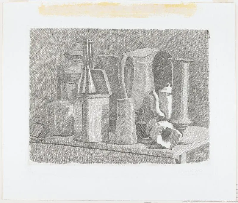 Grand natura morta con la caffetiera by Giorgio Morandi