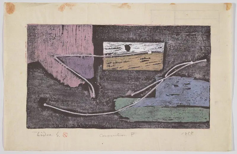 Composition P by Hagiwara Hideo