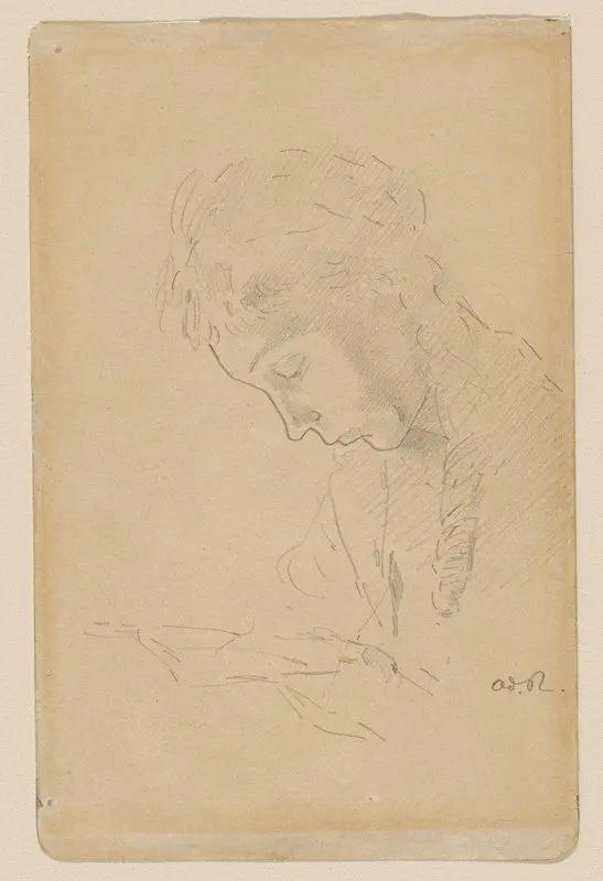 Head of a Woman by Odilon Redon