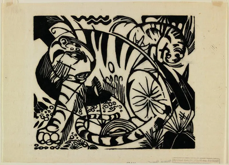 Tiger by Franz Marc
