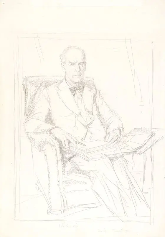 Portrait of John Galsworthy by Edmund J. Sullivan