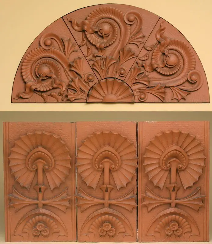 Lunette and decorative panel, one of twelve by Designer: Louis Henri Sullivan