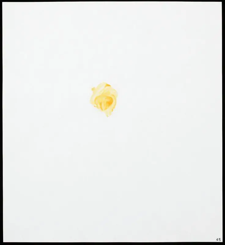 Egg Yolk, from Stains by Edward Ruscha