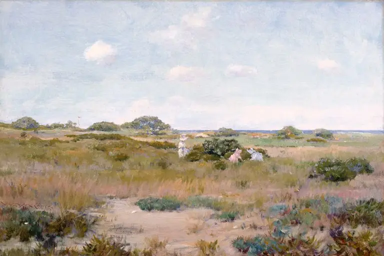 Gathering Wild Flowers by William Merritt Chase