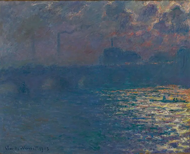 Waterloo Bridge, Sunlight Effect by Claude Monet