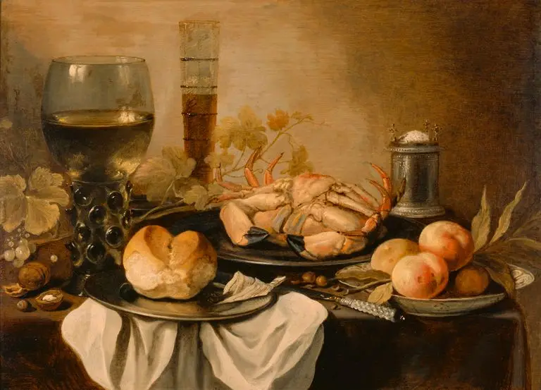 Still Life with a Crab by Pieter Claesz