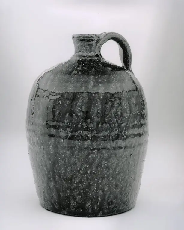 "Tobacco Spit" Glazed Jug by Unknown artist