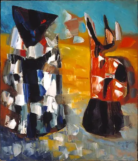 Babylonian Nun and Priest by Paul-Émile Borduas