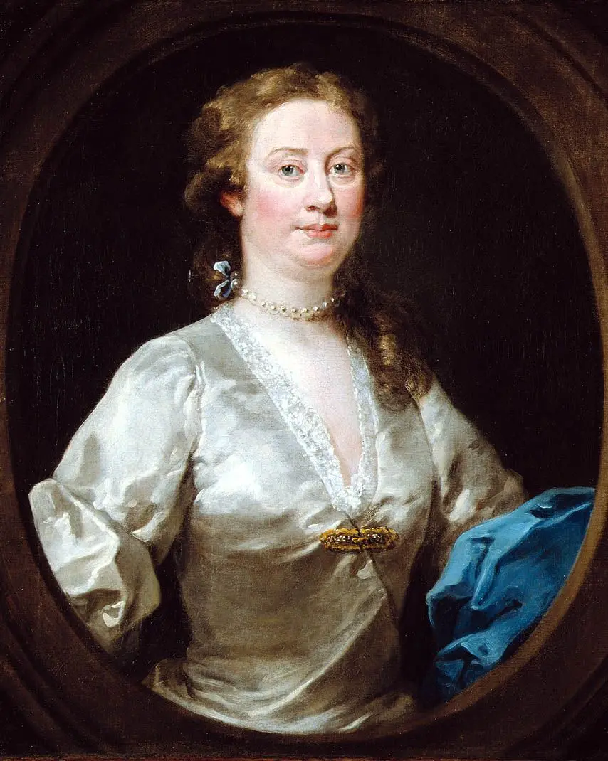 Portrait of Mrs. Sandys by William Hogarth