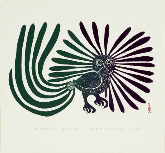 The Enchanted Owl by Kenojuak Ashevak
