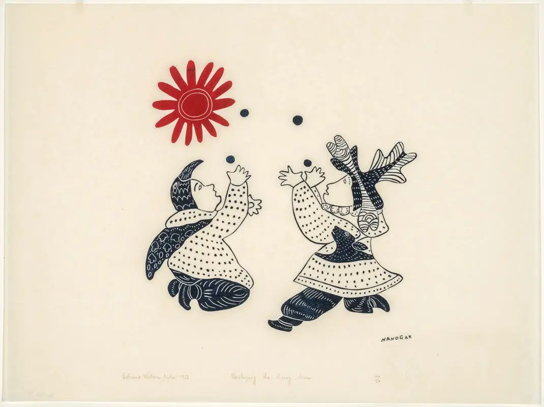 Worshipping the Rising Sun by Agnes Nanogak Goose