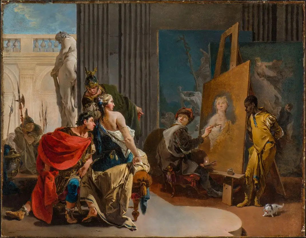 Apelles Painting the Portrait of Campaspe by Giovanni Battista Tiepolo