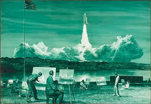 Action Painting II by Mark Tansey