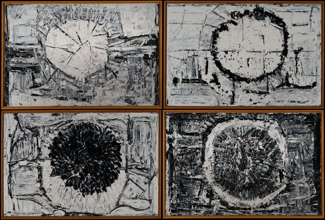 Midnight Sun (Quartet in White) by Jean Paul Riopelle