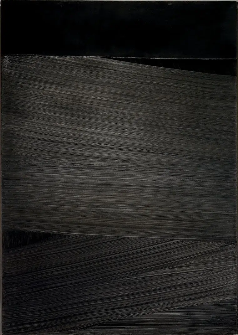 Painting, 222 x 157 cm, August 24, 1979 by Pierre Soulages