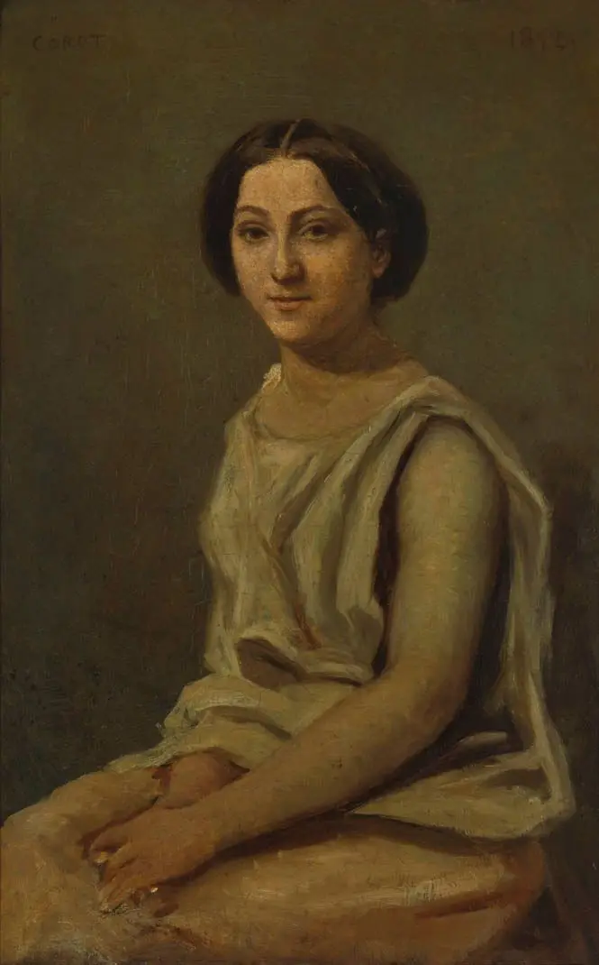 Portrait of Louise Audiat by Jean-Baptiste Camille Corot